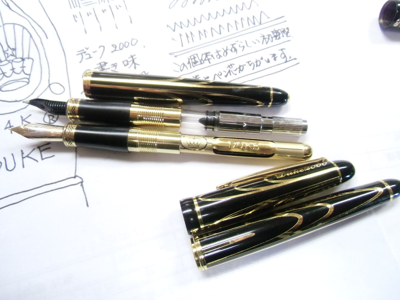 DUKE 2000 螺鈿 万年筆 ペン先　14K DUKE 2000 螺鈿 万年筆 ペン先 14K