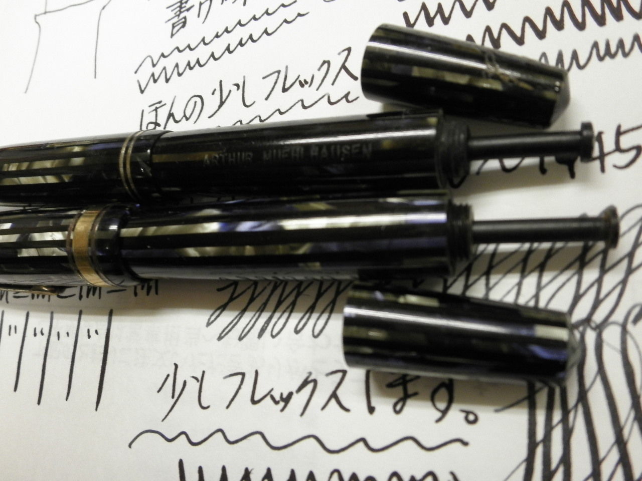 PARKER DUOFOLD ストライプ 青軸 : 万年筆おやじの備忘録