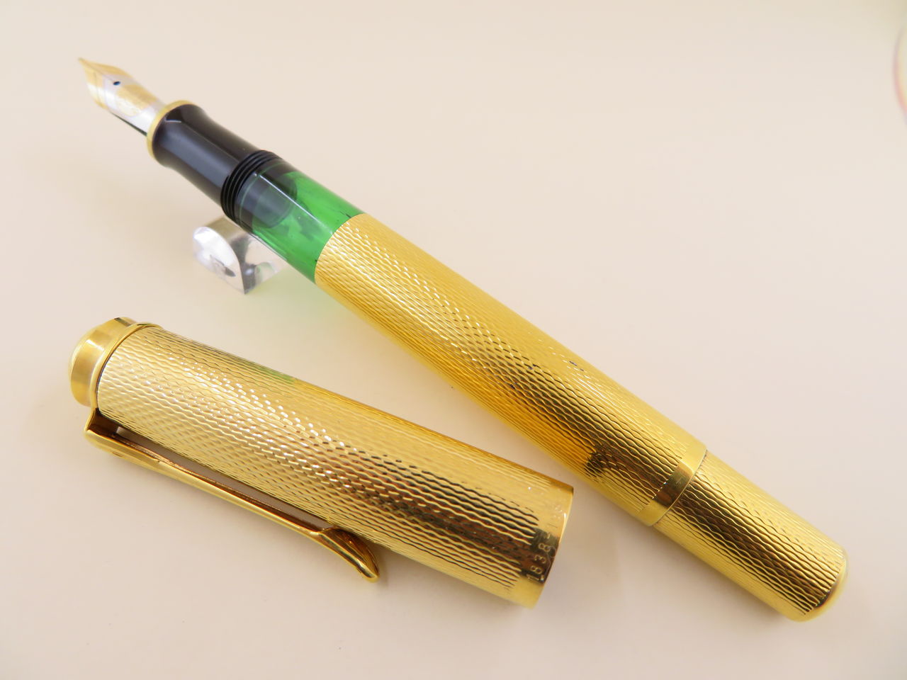 PELIKAN ＃500NN 緑縞軸 14C ＜F＞ : 万年筆おやじの備忘録