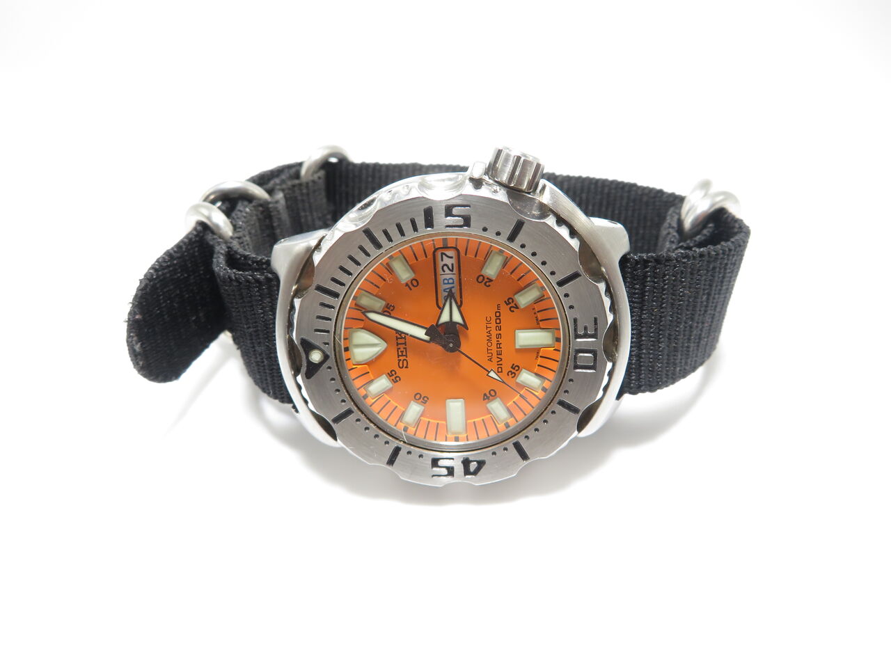SEIKO」（1）・① オレンジ・モンスター 7S26-0350 : 万年筆おやじの備忘録