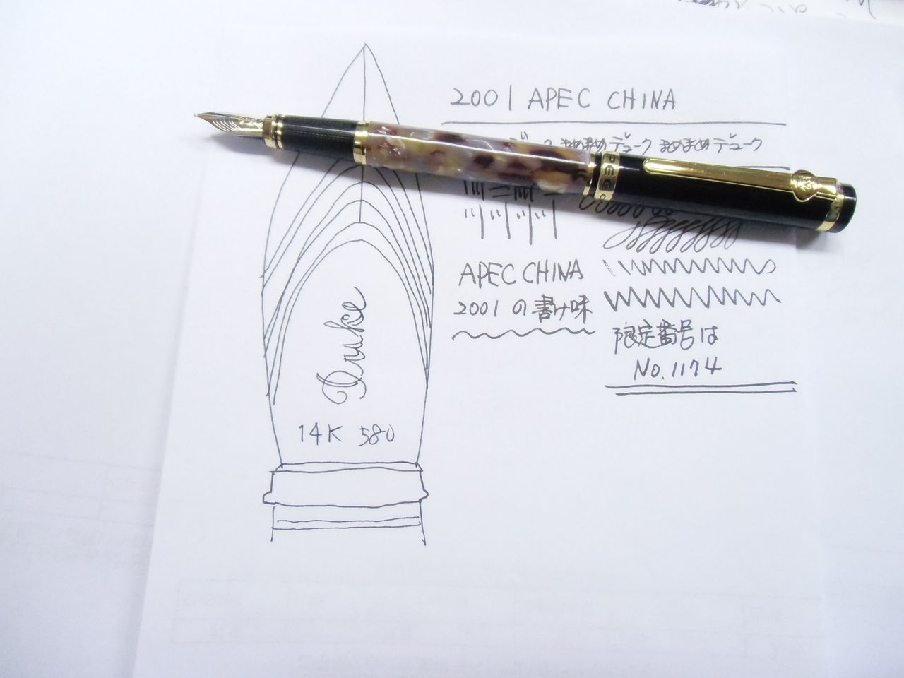 超高額中華マンシリーズ」DUKE APEC 2001 CHINA : 万年筆おやじの備忘録