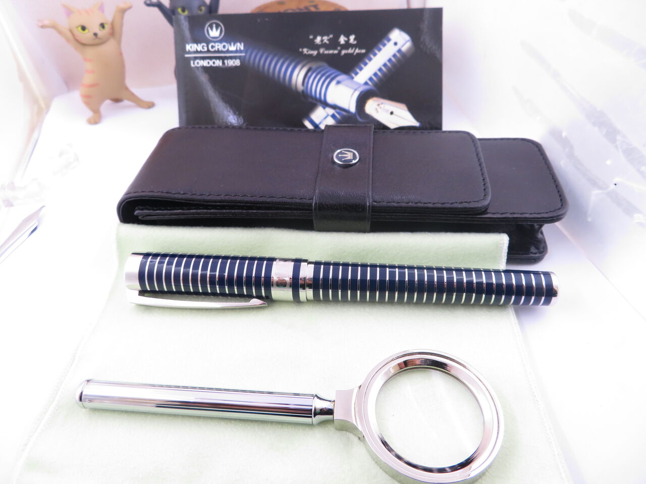 KING CROWN ラピスラズリ銀軸 18K : 万年筆おやじの備忘録