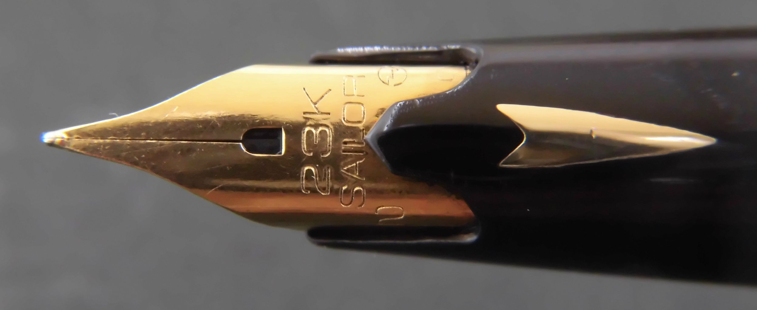 SAILOR セーラー 万年筆 ブラック系 23K 刻印あり 追想録刊行記念 筆記