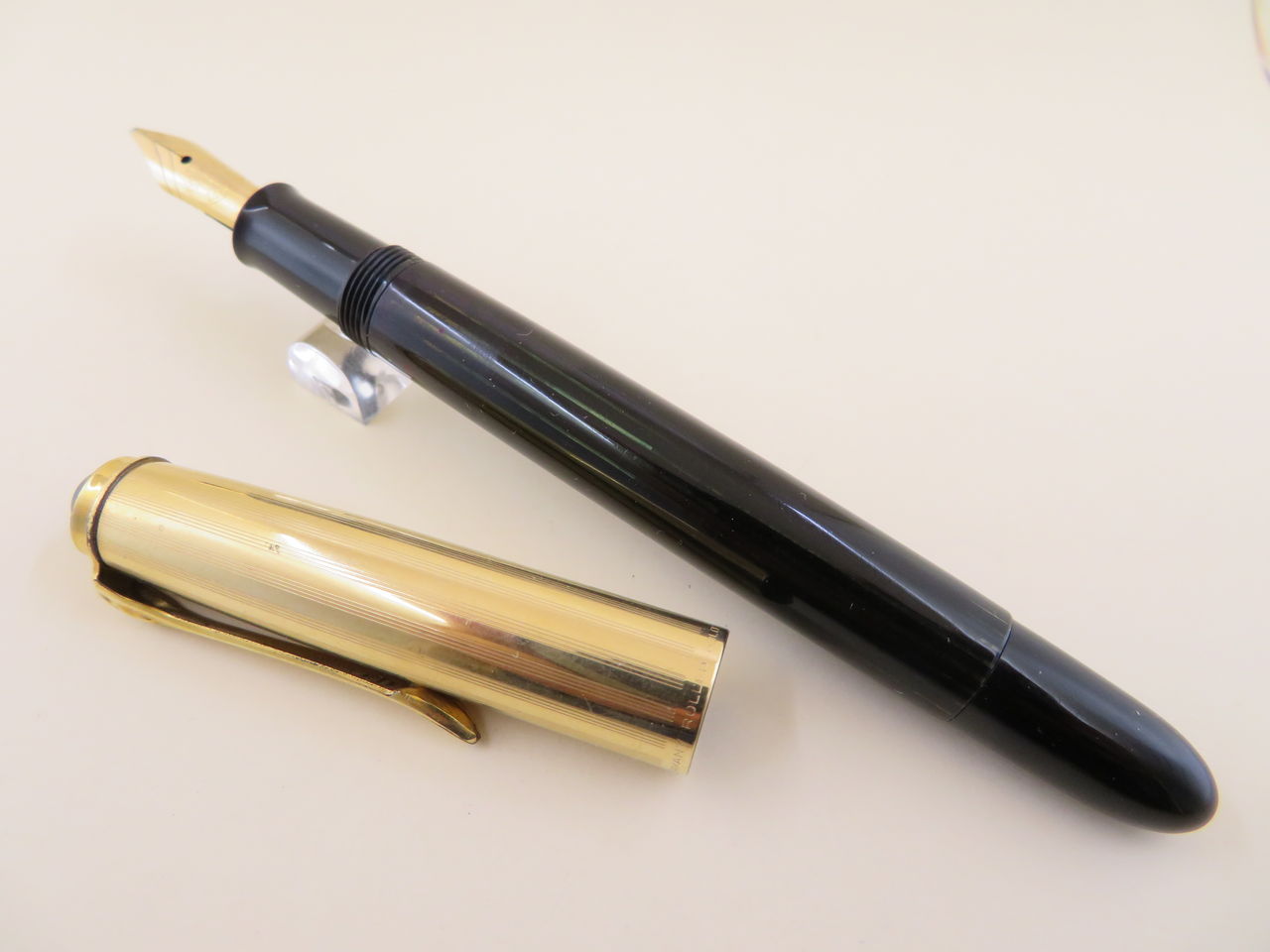 PELIKAN ＃500NN 緑縞軸 14C ＜F＞ : 万年筆おやじの備忘録