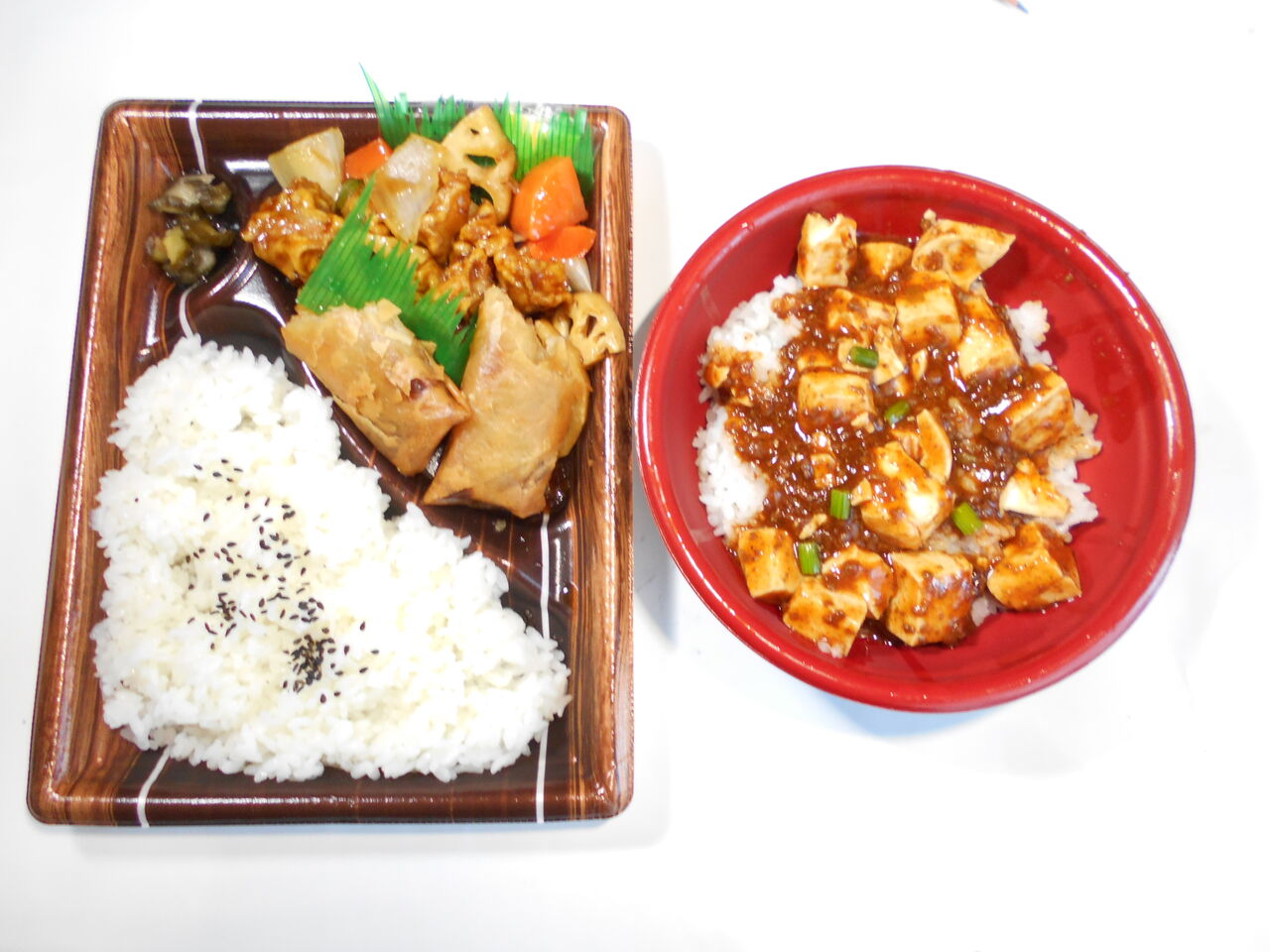 酢豚弁当 麻婆豆腐丼 By オリジン 万年筆おやじの備忘録 別館
