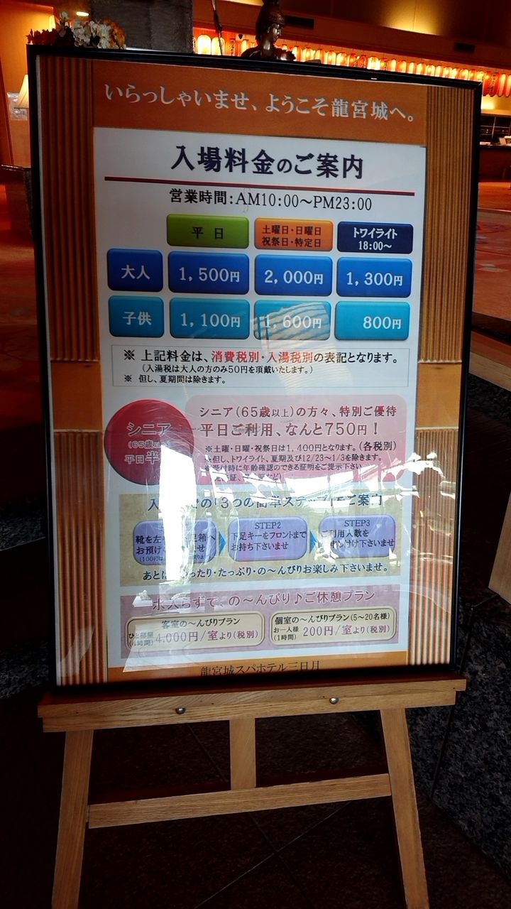 千葉県 木更津市 竜宮城で日帰り温泉 ランチバイキング まんぷく調査団