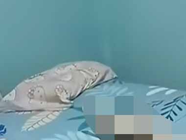 うちには３匹のネコがいる。今日は床で寝るしかない → ベッドの上はこんな様子です…