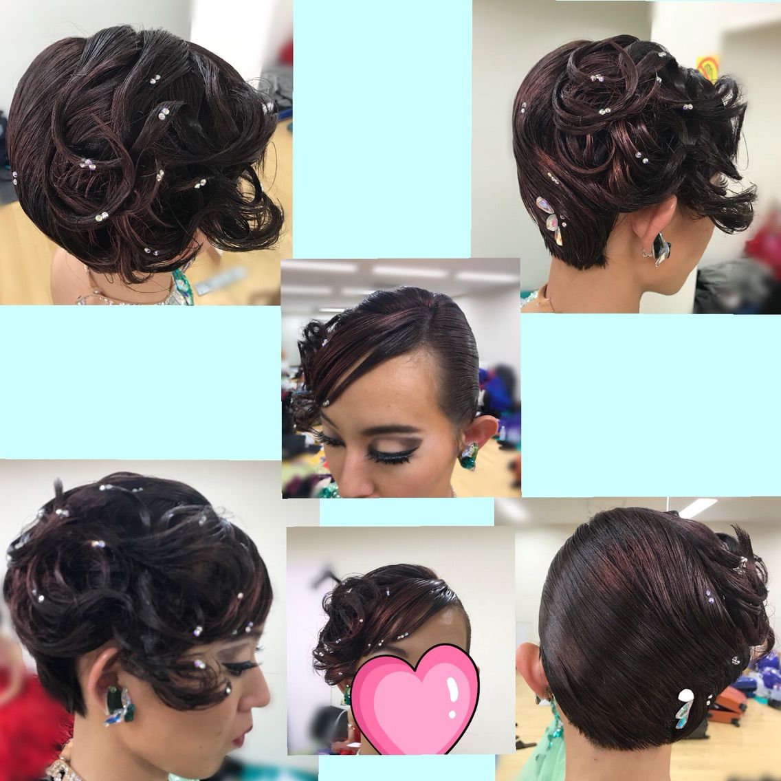 ショートヘアのヘアセット 社交ダンサー 競技ダンサー麻戸洋輔 中村綾のblog