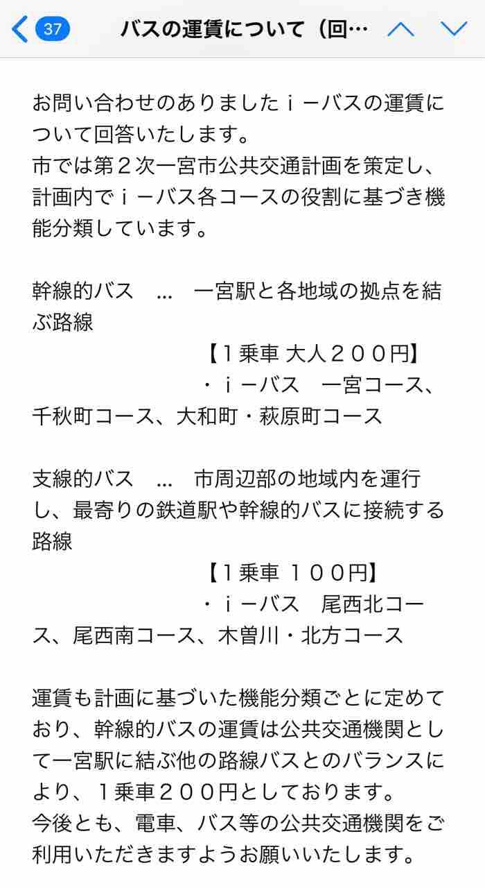 一宮市からの回答 猫好家にようこそ