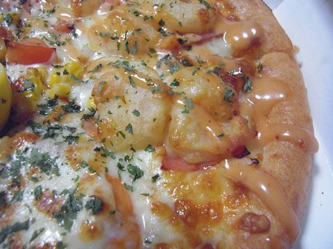 Pizza La ハーフ ハーフ ハンドトス ｍサイズ エビーラ ピザーラ エビマヨ 24 ローステッドポテト ９本 クーポンで 0 ハラヘリ日記 Ii