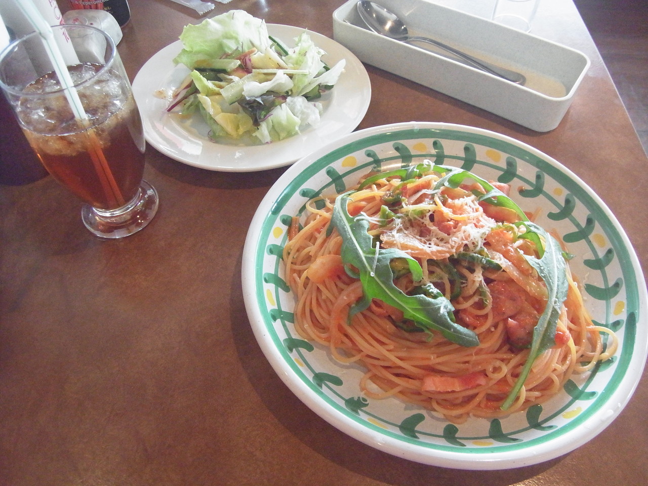 花小金井 ジョリーパスタ 花小金井店 大人のナポリタン 790 大盛り 230 サラダ ドリンクバーセット 400 ホワイトチョコケーキ 0 クーポン利用 各税抜 ハラヘリ日記 Ii