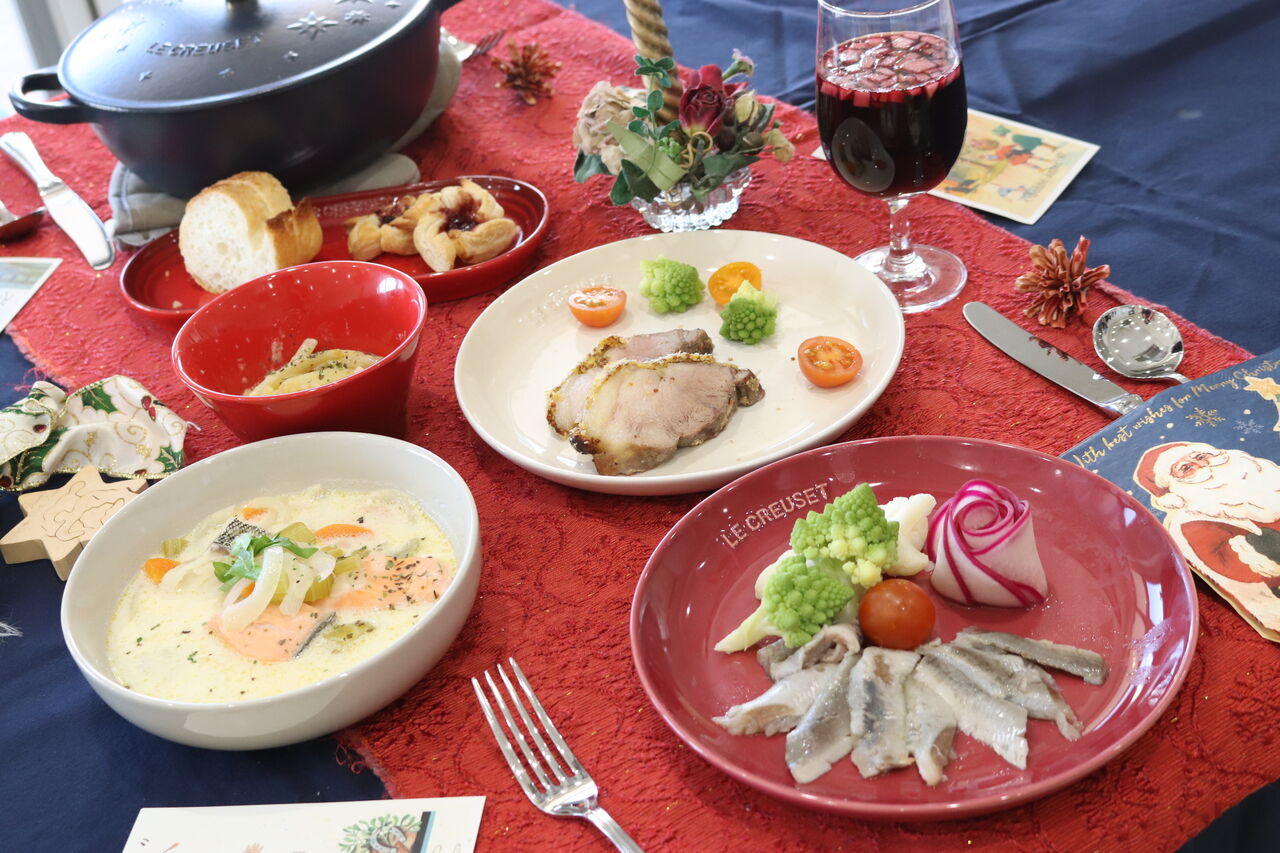 今年最後の料理教室は北欧スタイルのクリスマス 野菜と魚のおもてなしサロン Maman S Dream 神戸 明石