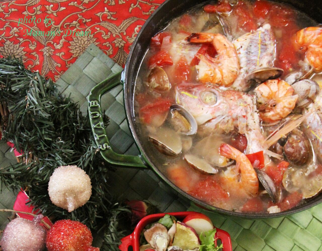 レシピ 豪華なのに簡単 本格 魚介のブイヤベース 野菜と魚のおもてなしサロン Maman S Dream 神戸 明石