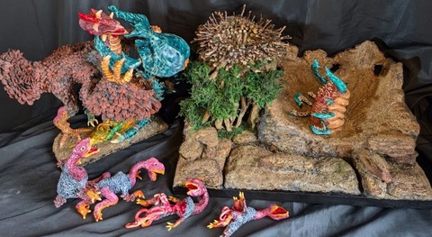 高原竜対蟻地獄甲虫・完成20