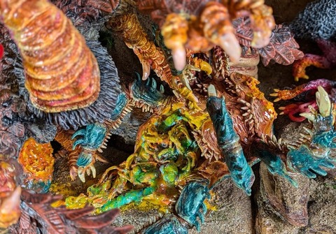 高原竜対蟻地獄甲虫・完成5
