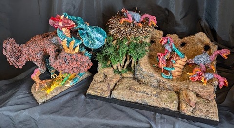 高原竜対蟻地獄甲虫・完成10