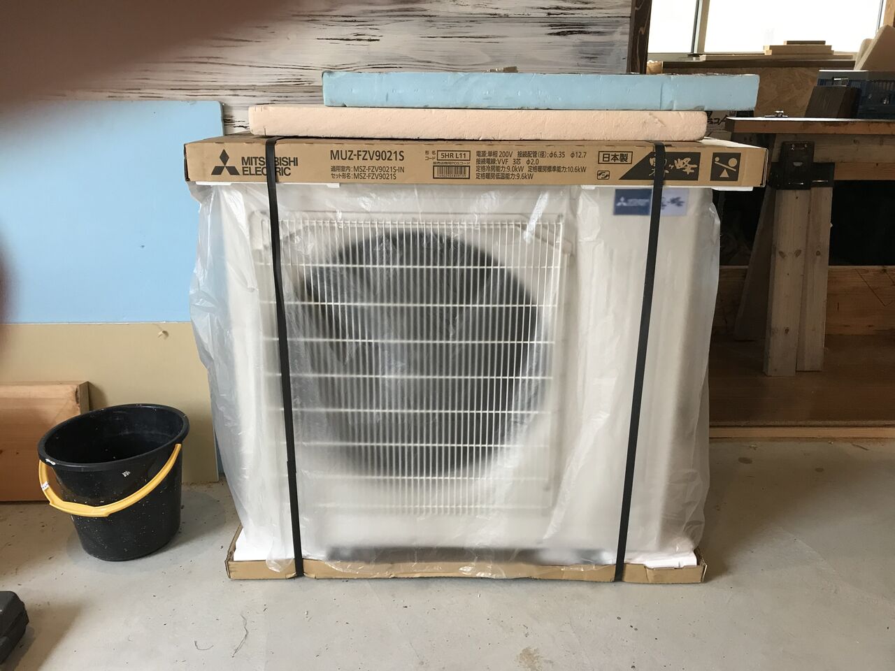 港の家 エアコン取付 自力建設 ガレージ 港の家 古民家再生 イマココ