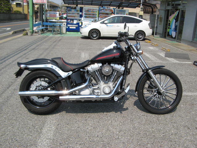 2007年式FXST ソフテイルのリアローダウン!! : HarleyDavidsonパーツ