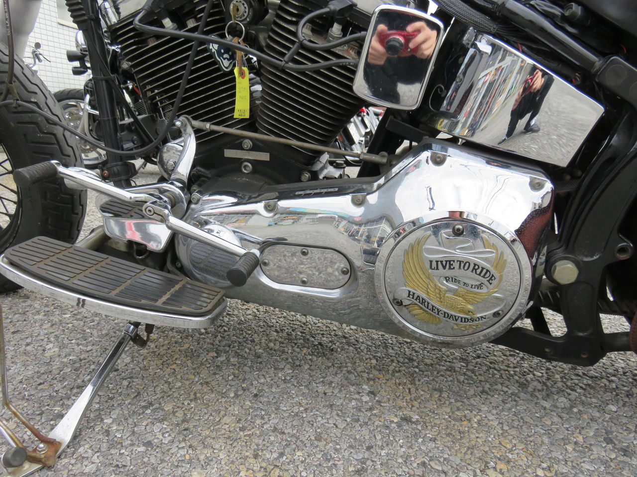 1993年式FLSTC BDLオープンベルト取付け！！ : HarleyDavidsonパーツ