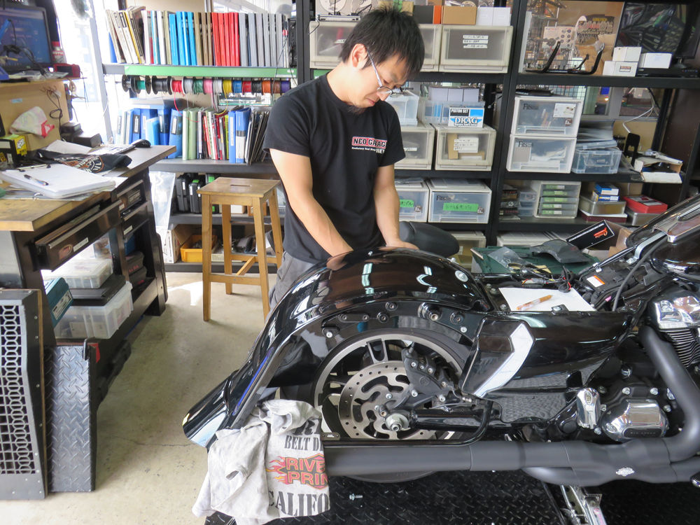 2017年式FLTRXS ロードグライドのリア周りバガーカスタム!!(完成