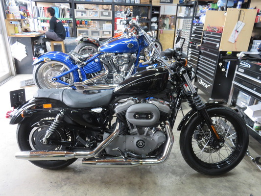 08XL1200N ハンドル交換ウインカーLED化01