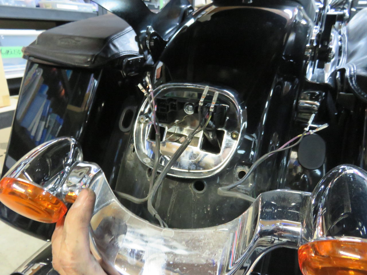 ハーレー FL系純正リアウインカー ハーレーパーツ＆用品・ラッキースカル / 【ハーレー純正】 リア