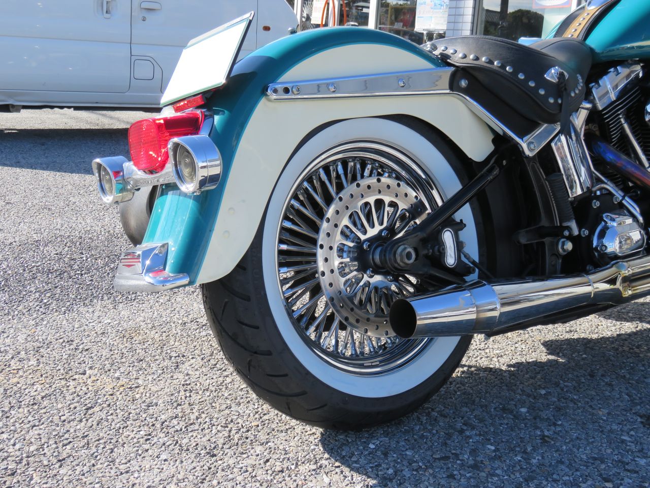 2009年式FLSTC 前後ファットスポークホイール！！ : HarleyDavidson
