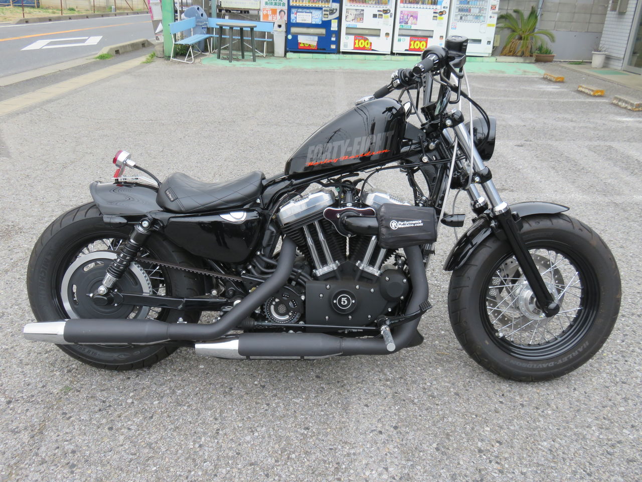 2015年式 XL1200X グリップ、レバー、シート交換