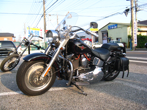 2000年式FLSTFシッシーバー取り付け ￥56,900 : HarleyDavidsonパーツ