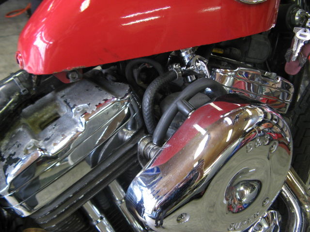 1996年式XL1200 スポーツスターのCVキャブレター周り点検修理