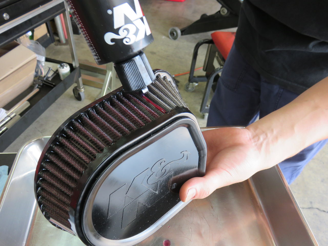 K Nフィルター清掃 Harleydavidsonパーツディストリビューター ネオファクトリー カスタムショップ ネオガレージブログ