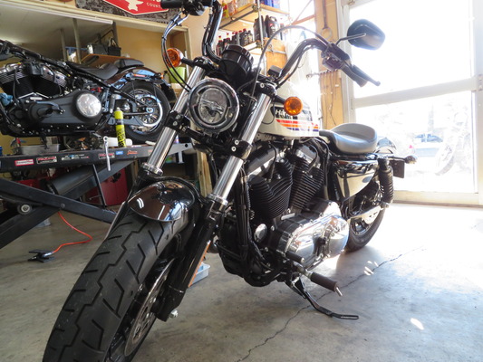 2018年XL1200X エアクリ交換とインジェクションチューニング