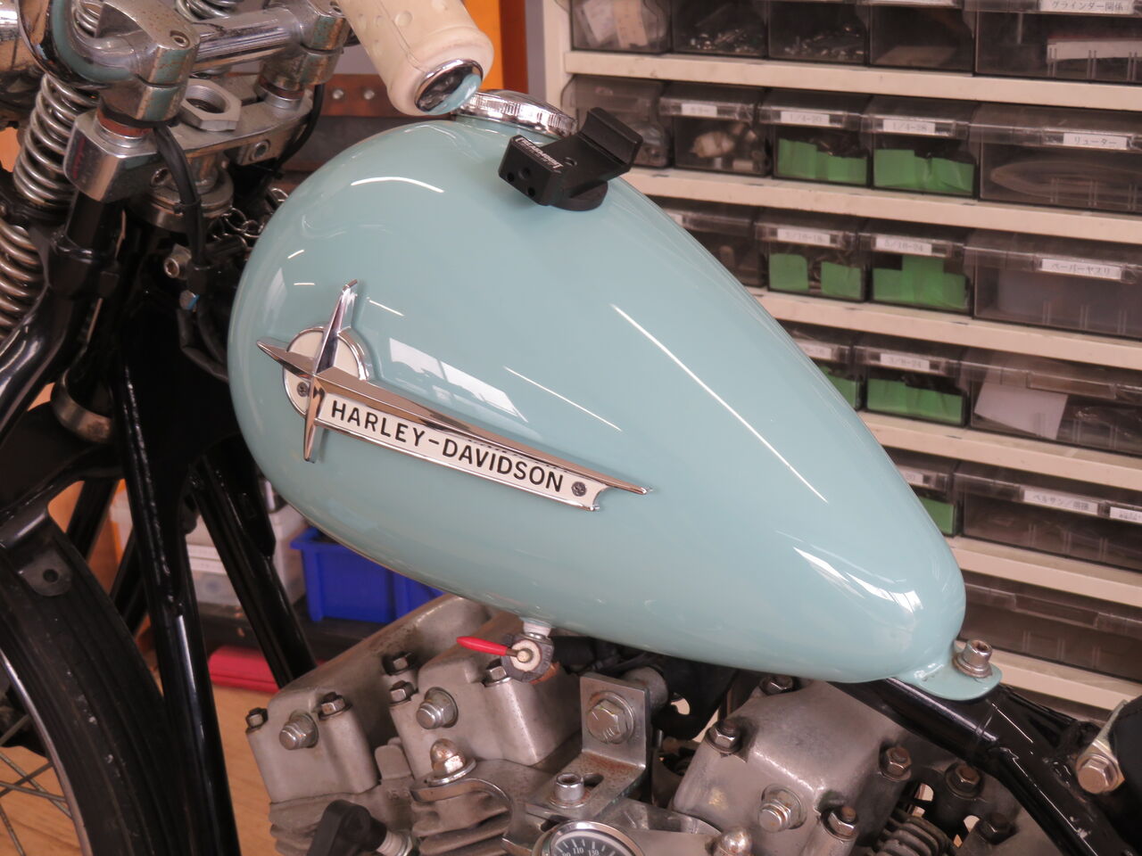 🌟ショベルカスタム🌟1977式FX1200 タンク交換・フェンダー塗装