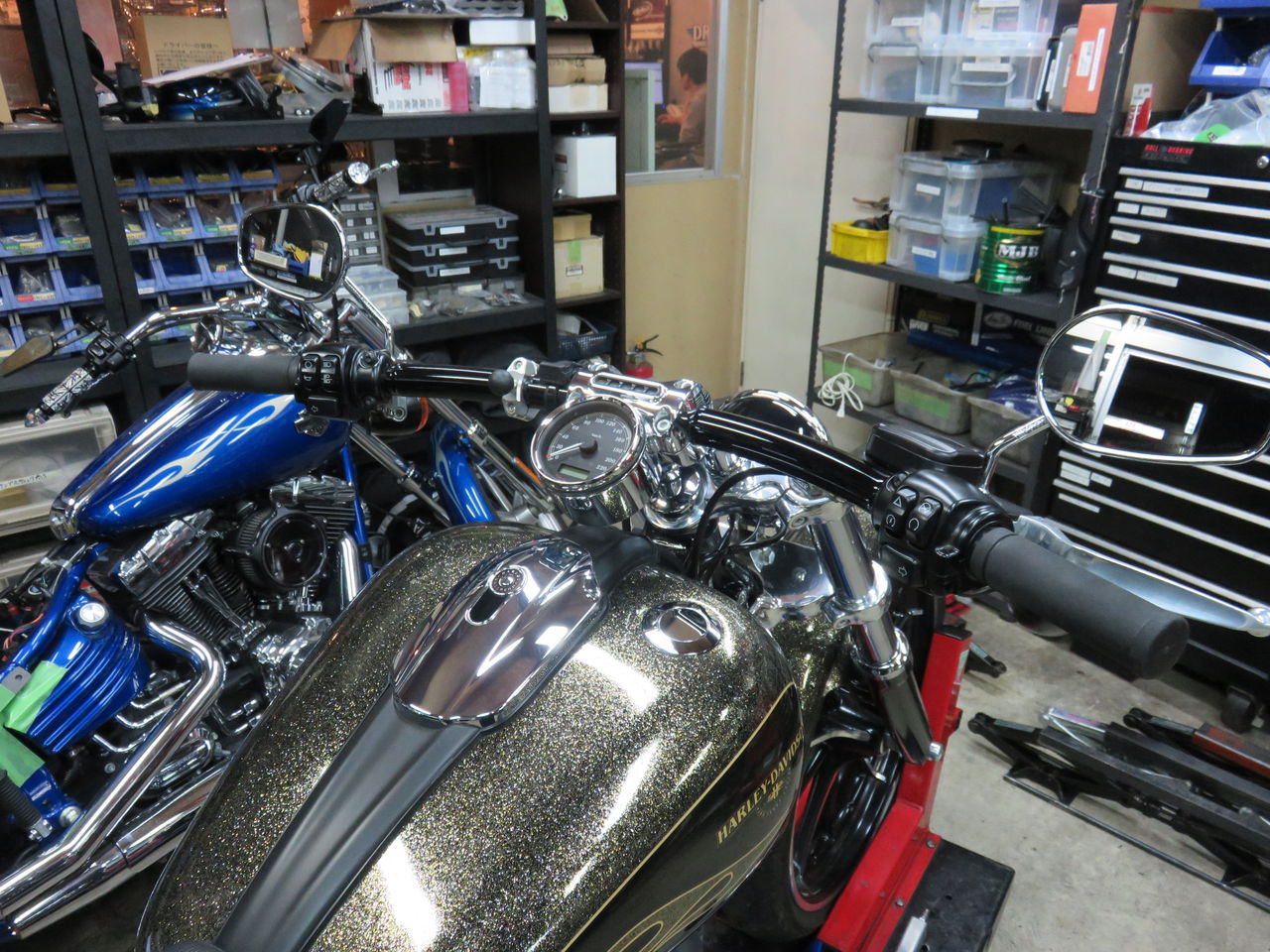 2016年式FXSB ハンドル周りカスタム！！ : HarleyDavidsonパーツ