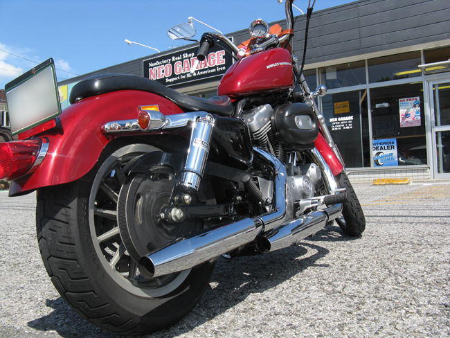 2006年式XL883L スポーツスターにミスミのMSレバー装着 