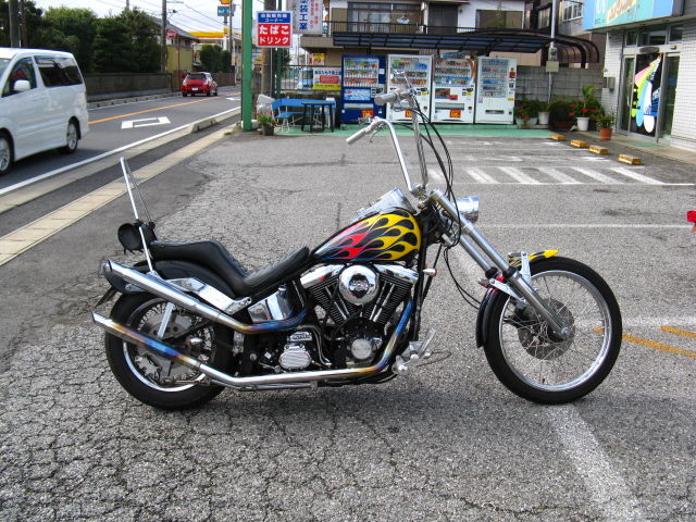 1998年式FXSTのロングフォークをショート戻し!! : HarleyDavidson