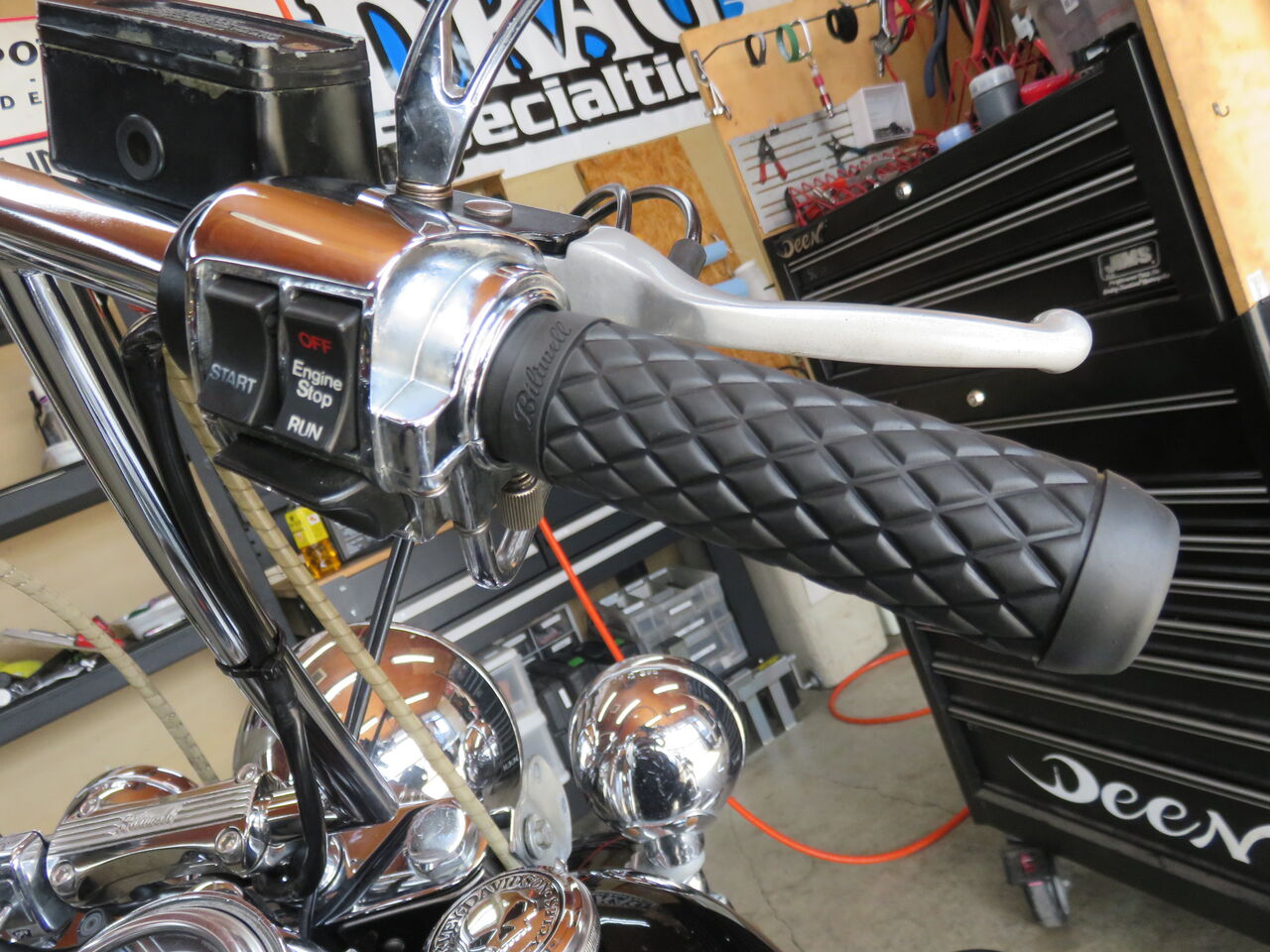 STOOP motorcycle購入クロームメッキ バイクハンドル STOOP motorcycle購入クロームメッキ バイクハンドル