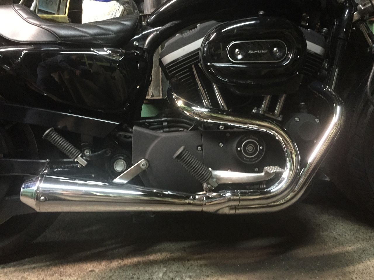 ☆Made in JAPAN！スポーツスター用2in1フルエキゾースト