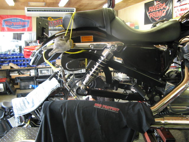 美品！スポーツスター０９　XL1200L外し　純正  ハーレー 2009年式XL1200L スポーツスター1200ローの前後タイヤ交換