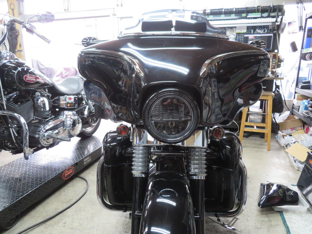 2009年式FLHX とんがりハンドルへ交換！！ : HarleyDavidsonパーツ 