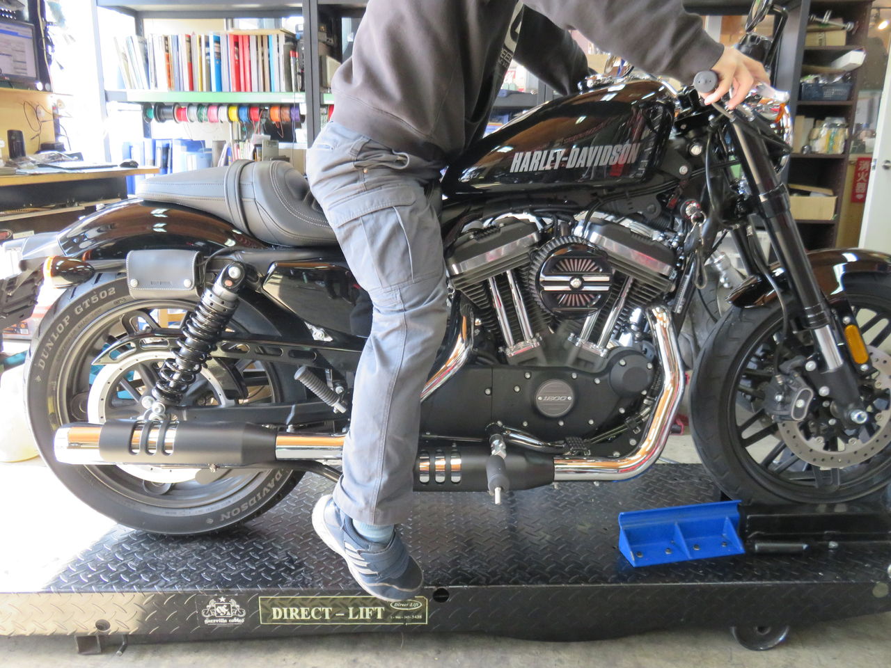 スポーツスター　フロントローダウンスプリング　ショートスタンド　セット　ハーレー スポーツスターフロントローダウンスプリングショートスタンド