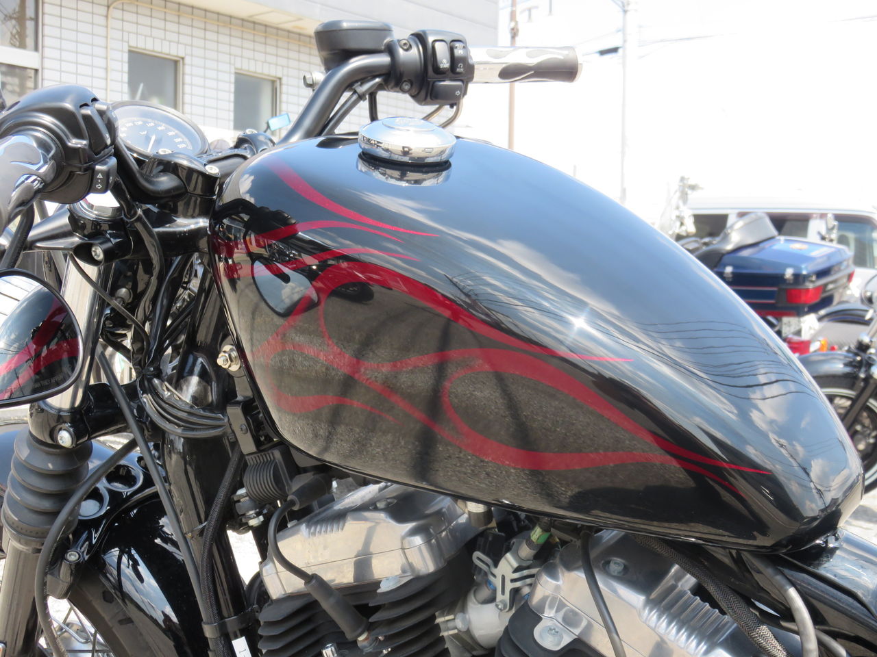 2012年式XL1200Xのタンク交換&ペイント : HarleyDavidsonパーツ