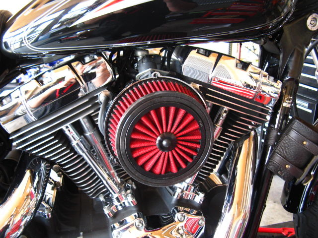 2006年式FXDLにエアロエアクリーナー取付け!! : HarleyDavidsonパーツ