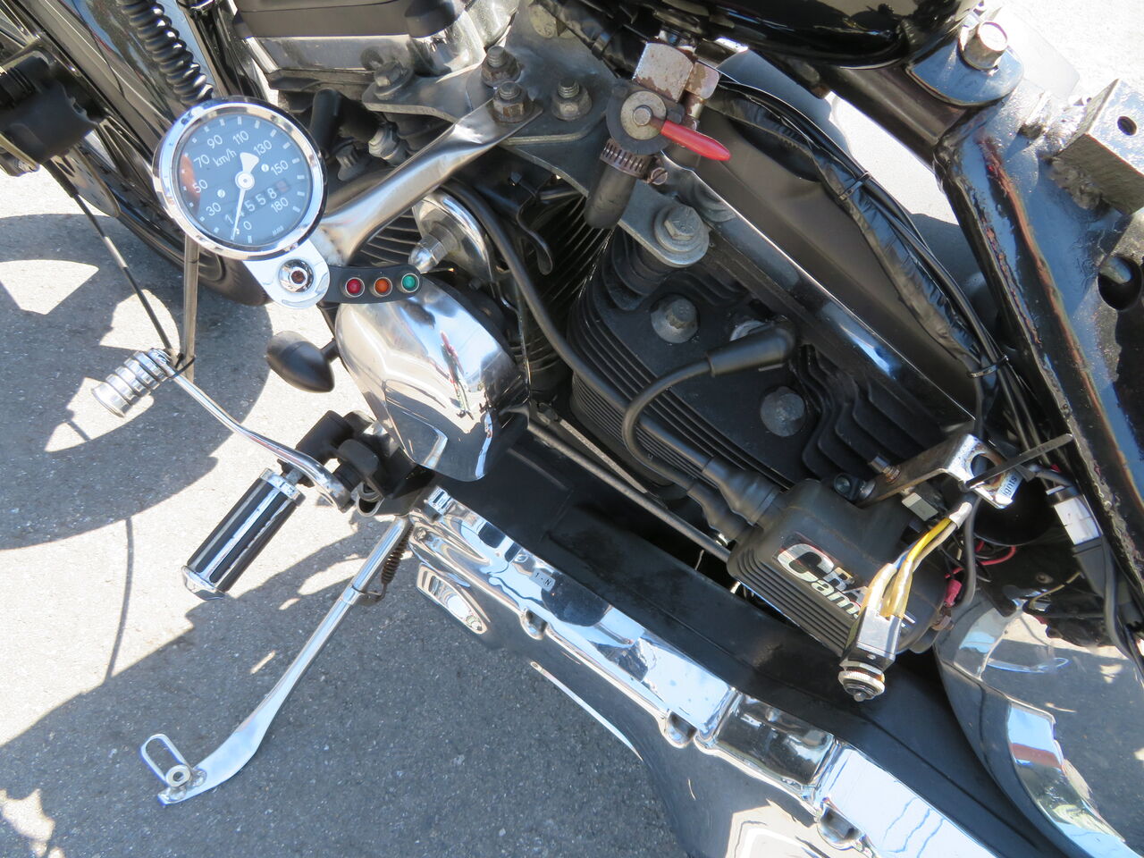 ☆配線をChop！Chop！！chopper！！！☆1993年式FXSTCスイッチ加工