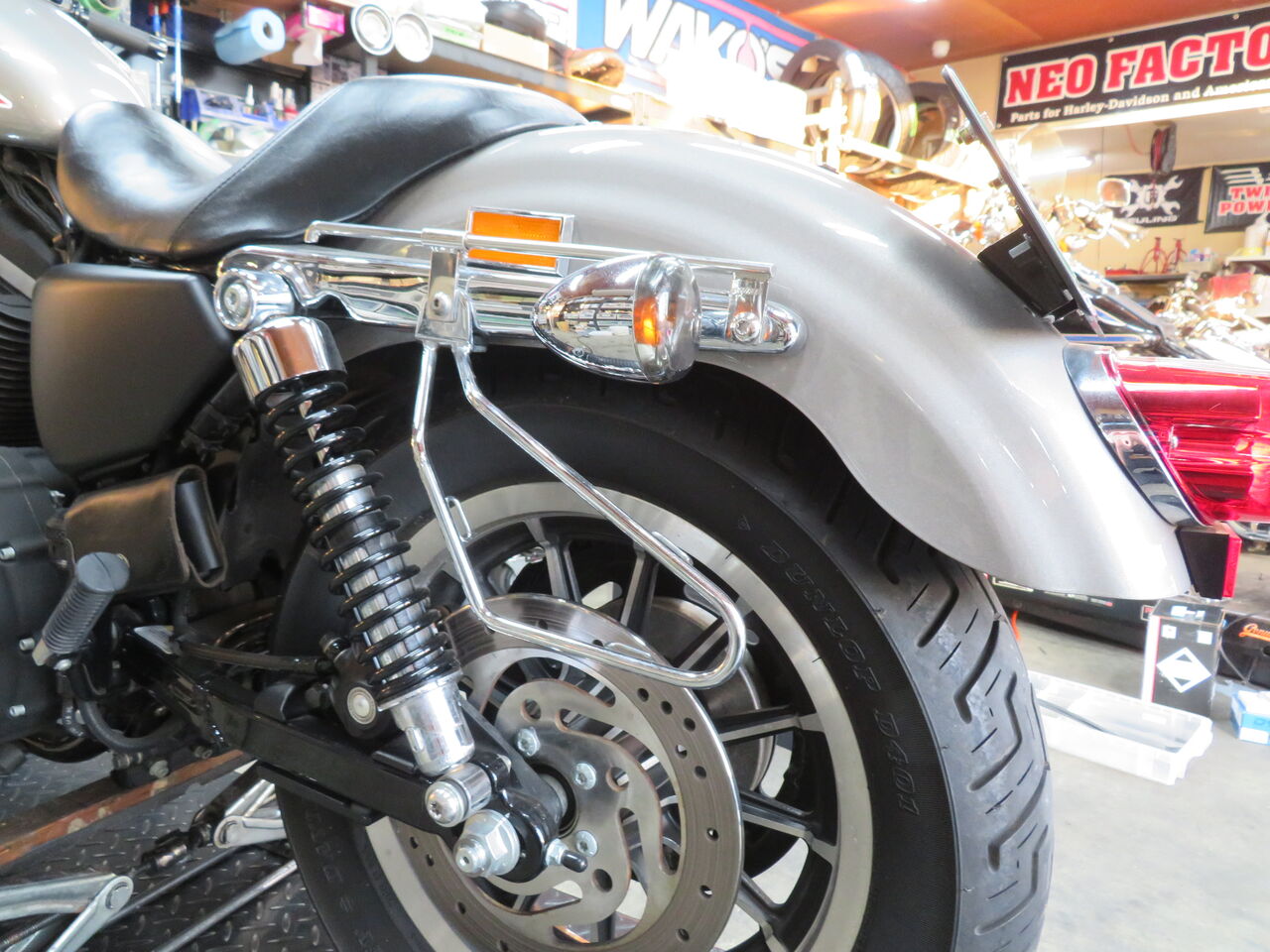 ※S※xl883 リアフェンダー　07年 XL883N, XL1200X】スポーツスター リアフェンダー交換