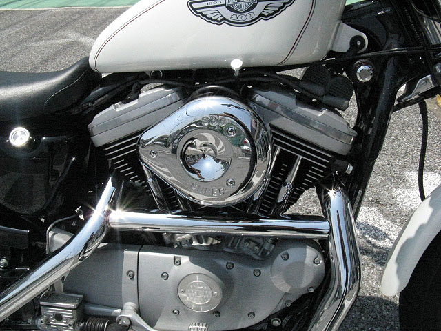 2003年式XL1200S クリアキン・ハイパチャージャーエアクリーナー装着