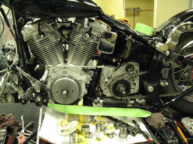 1999年式FXST オープンプライマリー取り付け ￥Priceless