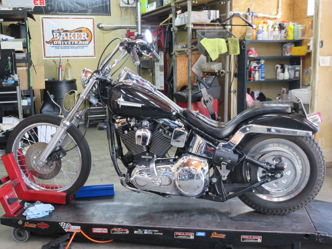 1997年式FXSTC ハンドルバー交換！！！ : HarleyDavidsonパーツ 