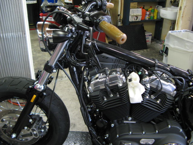 2014年式XL1200X フォーティエイトの前後ウインカー＆テール交換