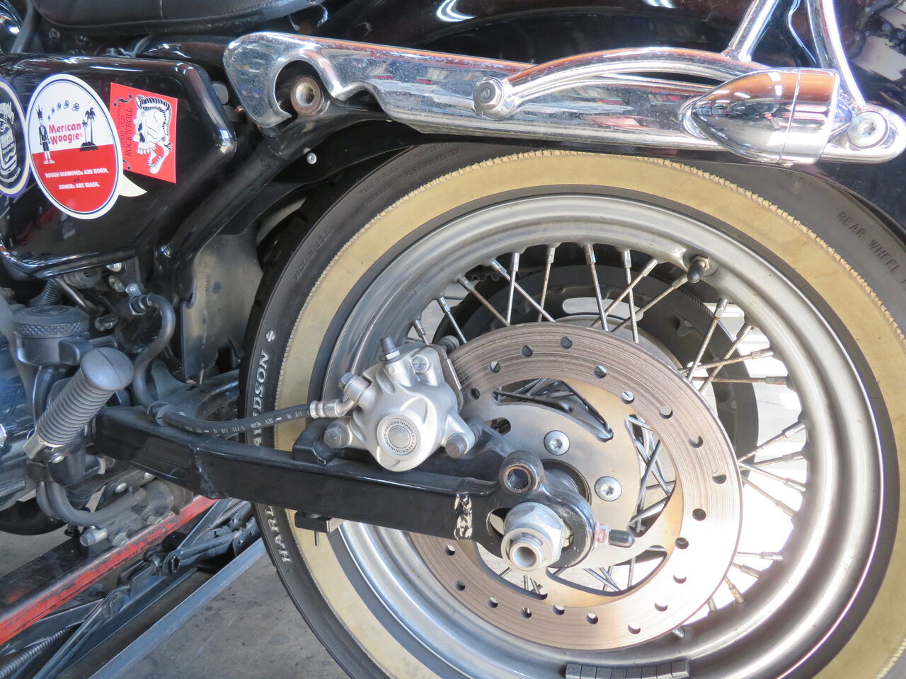 2013年式XL1200Vのリアショック交換！ : HarleyDavidsonパーツ